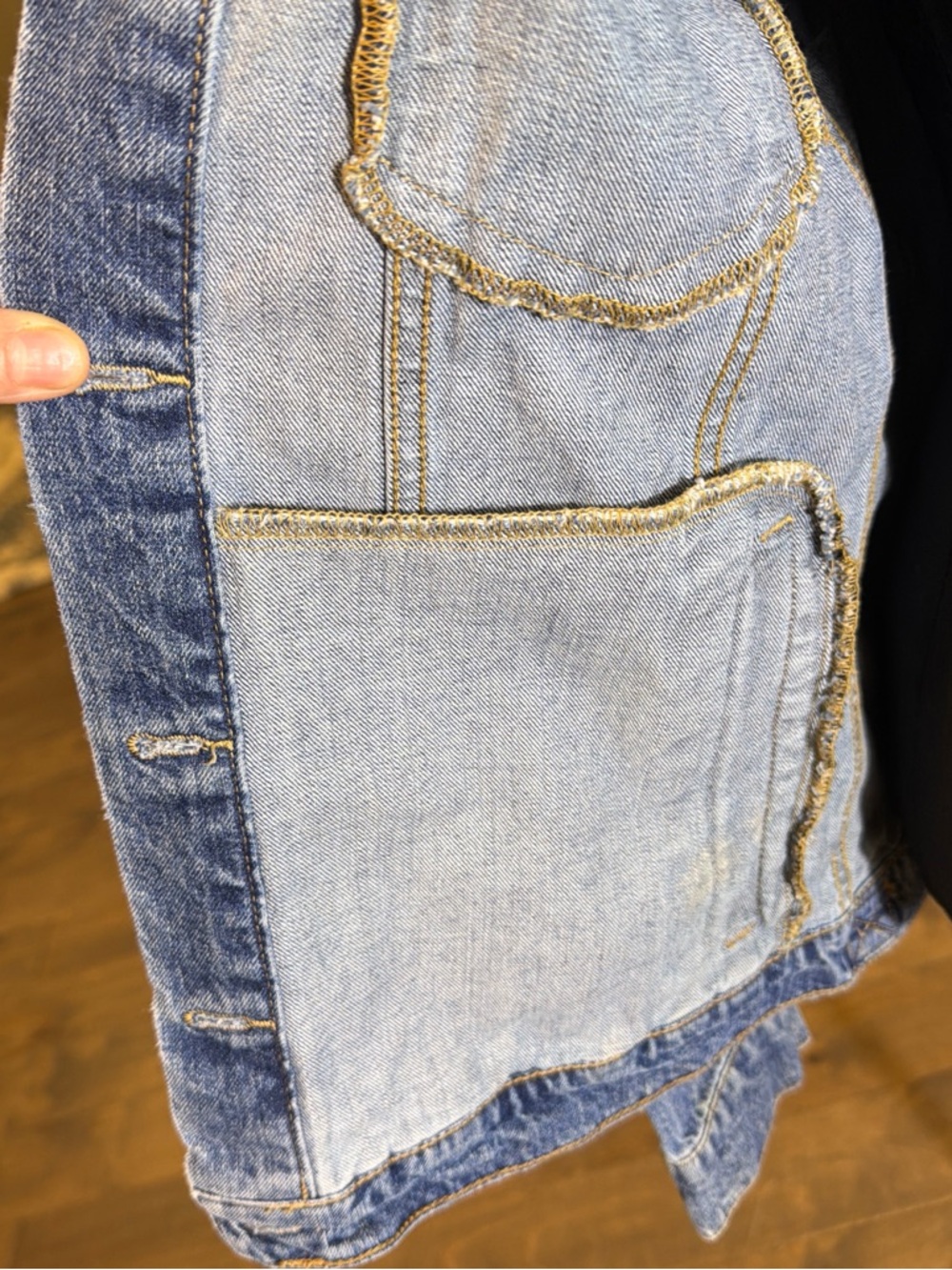 Daily Ritual Blue Denim Jean Jacket - Picture 6 of 9